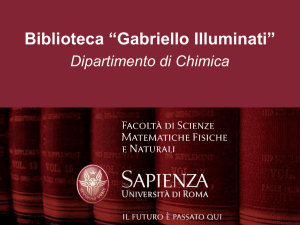 Presentazione di PowerPoint - Dipartimento di Chimica