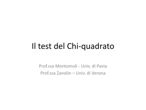 Il test del Chi-quadrato