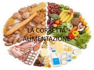 La corretta alimentazione - IC San Cipriano Picentino