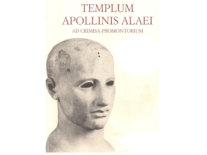C. Chiarello: Il tempio di Apollo Aleo