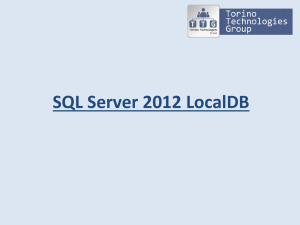 LocalDB in SQL Server (Luca Bovo)