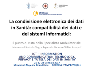 La condivisione elettronica dei dati in Sanità: compatibilità dei dati e