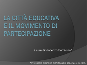 La città educativa - V. Sarracino