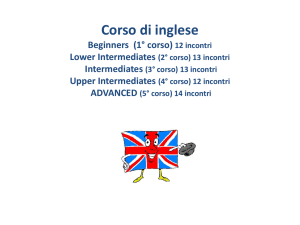 Corso Beginners di inglese