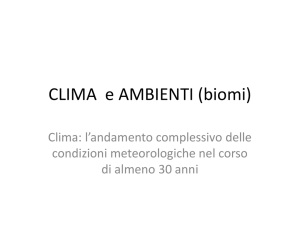 CLIMA AMBIENTI (biomi)