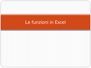 Le funzioni in Excel