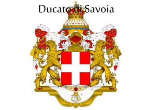 Presentazione ducato di Savoia