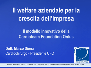 intervento Dott. Marco Diena - Cardioteam Foundation Onlus