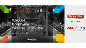 WPC069 Il deployment automatizzato di Windows 10