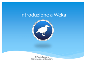 Introduzione a Weka