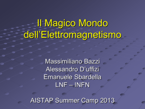 Il mondo magico dell`elettromagnetismo - INFN-LNF