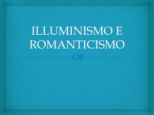 ILLUMINISMO E ROMANTICISMO