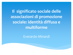 Il significato sociale delle associazioni di promozione sociale