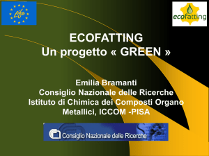 ECOFATTING Un progetto « GREEN - ICCOM