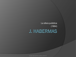 Habermas - slide - Dipartimento di Scienze sociali e politiche