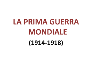 PRIMA GUERRA MONDIALE 1