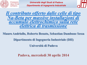 Università degli Studi di Padova Dipartimento di Ingegneria Industriale