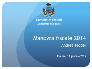 Manovra fiscale 2014 (slide)