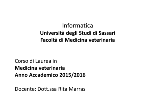 Diapositiva 1 - Università di Sassari