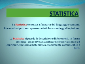 statistica - Liceo Scientifico Nino Cortese Maddaloni