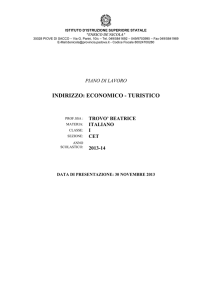 MATERIA: ITALIANO (Antologia) - IIS E. De Nicola
