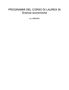 aa 2010/2011 Economia industriale cp