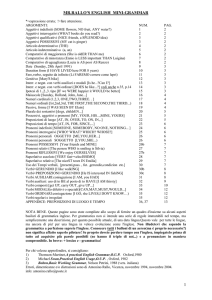 Mini grammatica inglese - Digilander