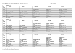 POMERIDIANO - Orario Classi Completo