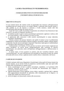 obiettivi e finalità - Università di Pavia