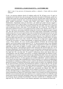 INTERVISTA A MARCO BASCETTA – 16 OTTOBRE 2001