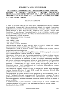 UNIVERSITA` DEGLI STUDI DI BARI