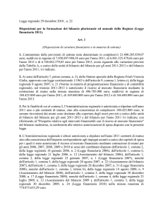 Legge regionale 29 dicembre 2010 , n. 22 Disposizioni per la
