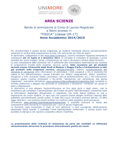Anno Accademico 2014/2015