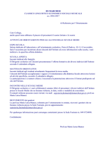 PROGRAMMA ORIENTAMENTO per scuole medie