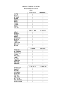 Classificazione dei nomi