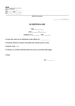 Certificato per IVG ordinario