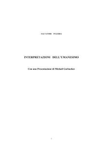 Interpretazioni Dell`Umanesimo - Digilander