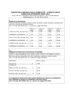 pubblicità e pubbliche affissioni