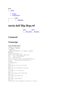 storia dell`Hip Hop - Musica