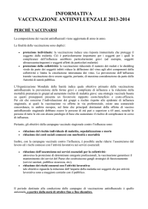 informativa vaccinazione antiinfluenzale 2013-2014