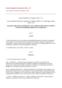 Decreto Legislativo 25 gennaio 1992, n