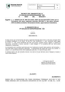 decreto del dirigente del