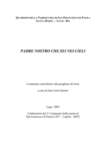 Quaderni della Parrocchia di San Francesco di Paola