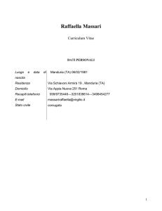 Raffaella Massari - Ordine Farmacisti Taranto
