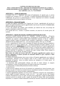 ARTICOLO 1 - Ambito di applicazione