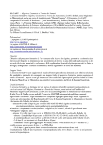 algant - Web server per gli utenti dell`Università degli Studi di Milano