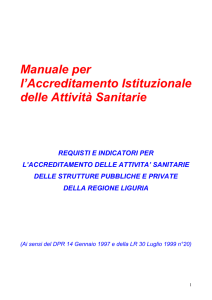 a) requisiti organizzativi e funzionali generali 8