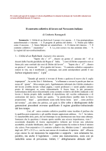 Umberto Romagnoli Il contratto collettivo