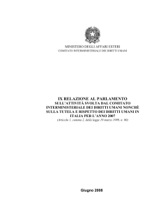 Relazione al Parlamento 2007