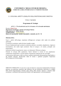 programma - Universita` degli Studi di Messina